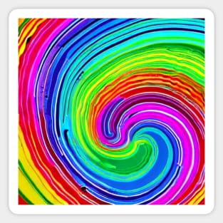 Acrylic Effect Swirl Pattern Sticker